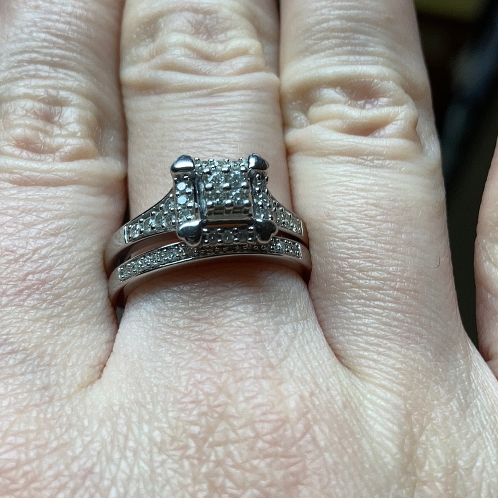 Diamond Engagement/Promise Ring Set